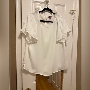 Vince cami to size large white blouse